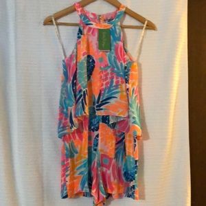 Lilly Pulitzer Edona Romper Goombay Smashed -sz 00